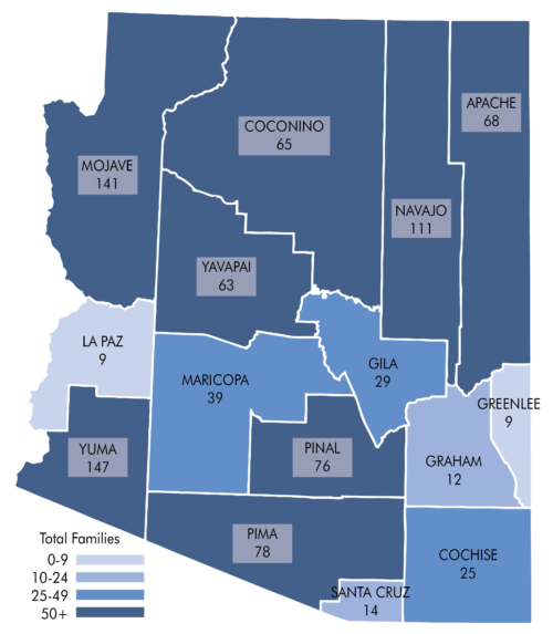 County Breakdown 2022_Total Families - Density Map